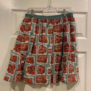 Charming Cath Kidston London bus print skirt